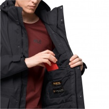 Jack Wolfskin Parka Fierce Wind (waterproof and windproof, made from recycled materials) black Men